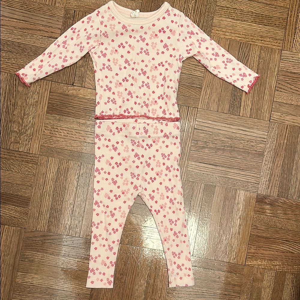 Tun Tun Floral Pink Long Sleeve Set Size 3-6 Months